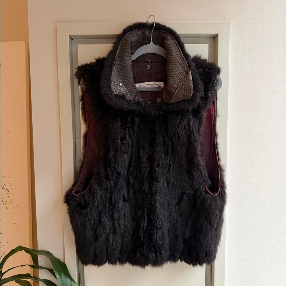 Andrew Marc Vintage Fur Vest